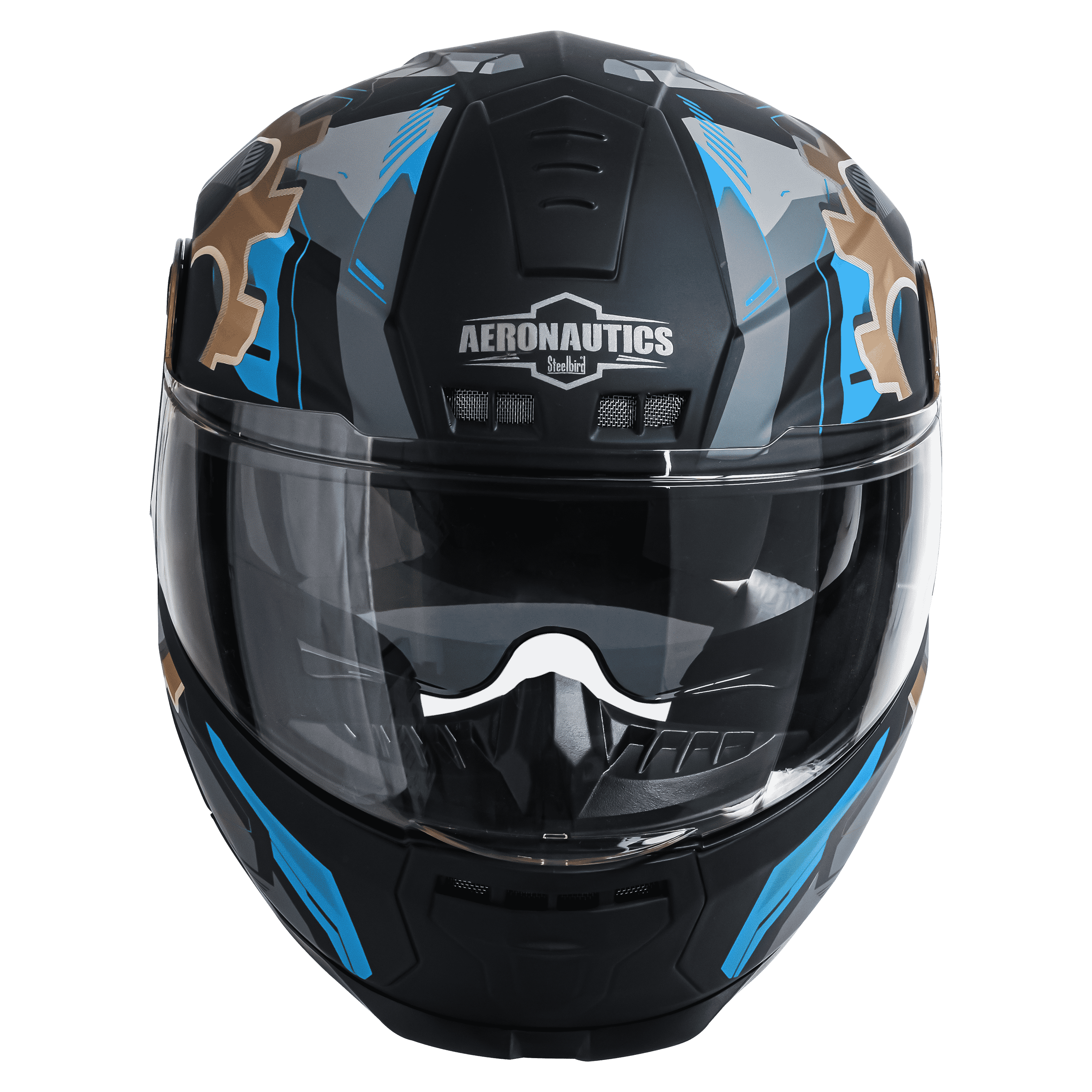 SBH-40 ISS ROLLER CRASH GLOSSY BLACK WITH LIGHT BLUE